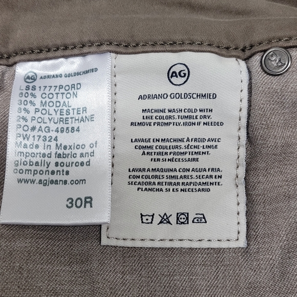 AG Adriano Goldschmied Farrah High Rise Skinny Ankle Toupe Size 30R - Picture 14 of 15